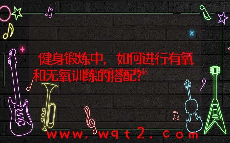 健身锻炼中,如何进行有氧和无氧训练的搭配?