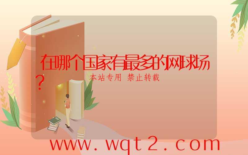 在哪个国家有最多的网球场?